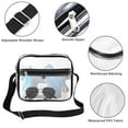 thumbnail image 2 of Clear Crossbody Bag, TSV Stadium Approved Clear Bag for Concert, Waterproof Shoulder Bag with Adjustable Strap, 2 of 6