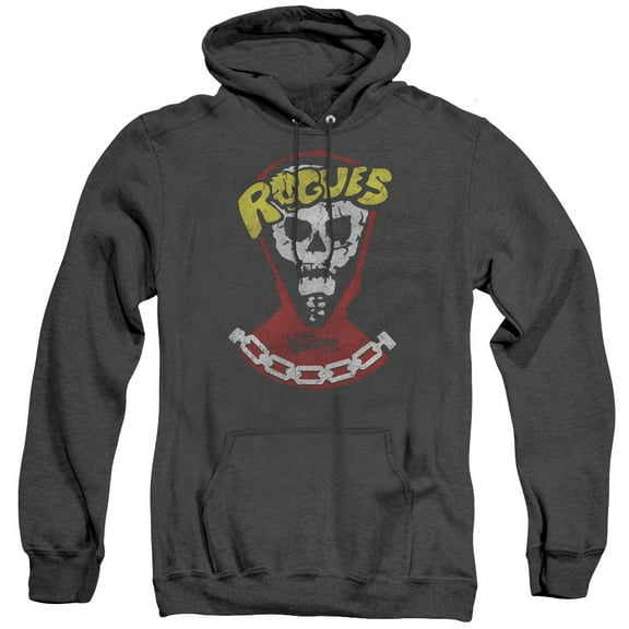 Warriors The Rogues Adult Heather Hoodie Sweatshirt Black