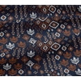 thumbnail image 5 of oneOone Viscose Jersey Fabric Block & Geometric Ikat Print Fabric BTY 60 Inch Wide, 5 of 5