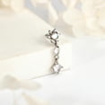 thumbnail image 4 of QQTDFG 1 Pc 20G Stainless Steel L-Shape Nose Stud Ring CZ Dangle Nose Piercing Jewelry-Style 4, 4 of 5