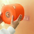 thumbnail image 4 of Soporte de papel higiénico Zulema para baño montado en pared sin perforaciones Naranja, 4 of 8
