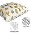 thumbnail image 4 of Throw Pillow Covers, cartoon Cactus Pattern Soft Square Pillow Cases with Invisible Zipper for Couch Bed Sofa, Farmhouse Fall Home Decor 18"x18", 4 of 7