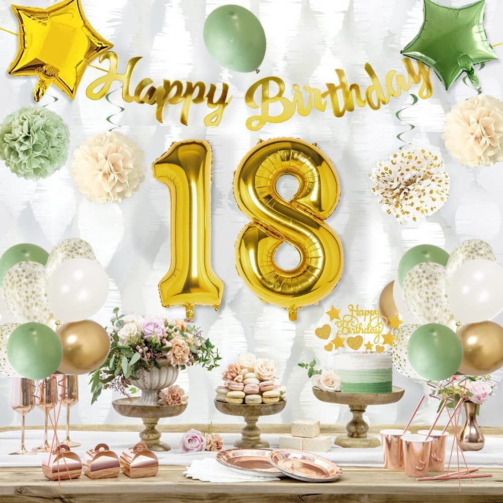 „Cheers To 18 Years“ Geburtstags-Banner – Partydeko Für 18. Geburtstag, Wiederverwendbar