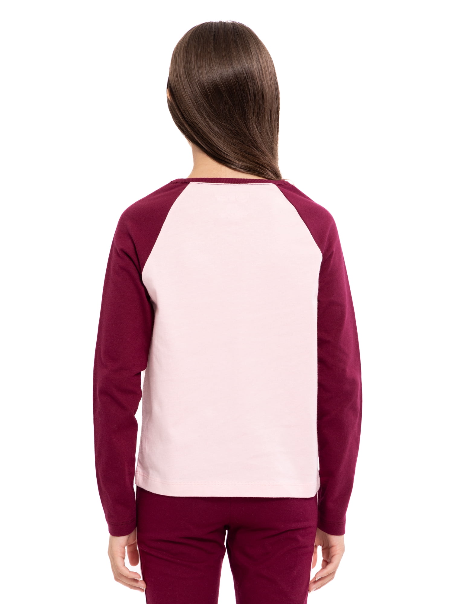 Wonder Nation Hello Kitty Girls Cotton Graphic Tee with Long Sleeves, Sizes 4-18