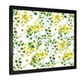 thumbnail image 2 of Designart 'Vibrant Yellow Summer Wildflowers On White' Traditional Framed Art Print, 2 of 4