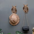 thumbnail image 3 of Perchero y llavero de pared Vhermosa con ganchos de cabeza de animal vintage dorados, 3 of 8