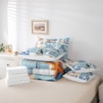 thumbnail image 6 of Erosebridal Ocean Nautical Sailboat 7-Piece Twin Bedding Sets,Kawaii Sea Starfish Vintage Rustic Farmhouse Bedding Comforter Set For Boys Girls,Reversible, 6 of 7