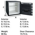 thumbnail image 7 of SentrySafe SFW123TTC Fire-Resistant and Water-Resistant Safe with Keypad Lock, 1.23 Cu. ft., 7 of 7