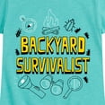 thumbnail image 3 of Instant Message - Backyard Survivalist - Toddler & Youth Girls Short Sleeve Graphic T-Shirt, 3 of 6