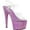 Clear/Lavender Multi Glitter, variant on Women's Pleaser Adore 708LG Platform Sandal
