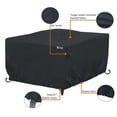 thumbnail image 6 of Classic Accessories Water-Resistant 42 Inch Square Fire Pit Table Cover, 6 of 10