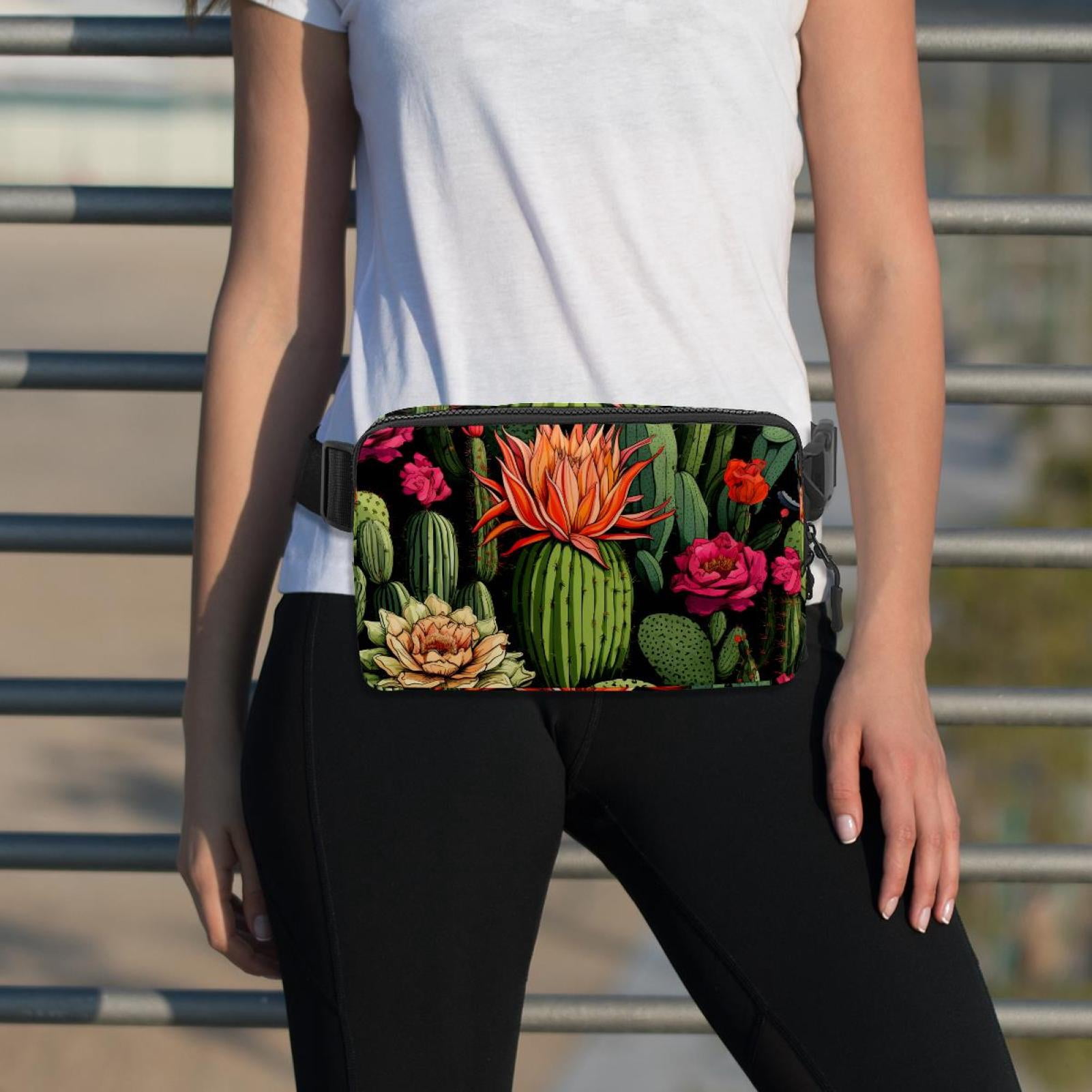 Cactus Lightweight Adjustable Running Belt Bag Fanny Pack Waist Pack with Extension Strap Unisex