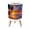 Color 2, variant on Small Trash Can with Lid Sunset Beach Palm Trees Gentle Waves Coastal Tropical 1.8 Gallon Dog Proof Trash Can Round Garbage Can Waste Bin Wastebasket for Bathroom Bedroom Living Room