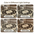 thumbnail image 7 of ODIKA 3'x5' Ultra-Soft Throw Mat, Boho Vintage Distressed Scroll Border Scrollwork Southwestern None Washable, Bare feet friendly, Easy Care Indoor rug for Bedside, Vanity, 7 of 7