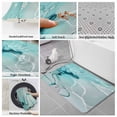 thumbnail image 6 of Aqua Marble Bath Mat 3 Piece Bathroom Rug Set, Modern Abstract Gradient Water Fluid Art Non Slip Bath Rug Contour Mat and Toilet Lid Cover, Absorbent Shower Mats Soft Bath Rugs and Mats Sets, 6 of 8