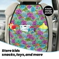thumbnail image 5 of Naloa Succulents 2Pcs Anti-Kick Back Seat Cover Kick Mat, Car Seat Protector with 3 Storage Pockets, 5 of 8