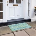 thumbnail image 6 of Addison Rugs Chantille Indoor/Outdoor Transitional Lines Aqua Washable Rectangle Rug, 1'8" x 2'6", 6 of 6