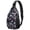 250th Anniversary American Pattern-1, variant on 250th Anniversary American Pattern Sling Backpack, Unisex Cycling Crossbody Bag with Side Mesh Pockets, Adjustable Ambidextrous Strap Gift Ideas for Hiking Cycling Walking