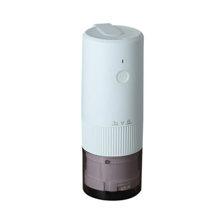 

Electric Burr Coffee Grinder Portable Automatic Coffee Beans Burr Grinder Machine USB Rechargeable Coffee Grinder White