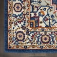 thumbnail image 6 of 2â€™ x 8â€™ Blue and Ruby Medallion Runner Rug, 6 of 6