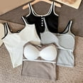 thumbnail image 5 of TOOYOU Women Tank Tops Summer Casual Sleeveless Cami Tops Adjustable Thin Strap Basic Built-In Shelf Tank Top Streetwear Racerback Tanks, 5 of 5