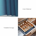 thumbnail image 6 of Placemats Set of 4, Blue Teal Grey Ombre Woven Placemat, Linen Place Mats for Kitchen/Dining Tables, Farmhouse Gradient Minimalist Washable Table Mats for Party, 6 of 8