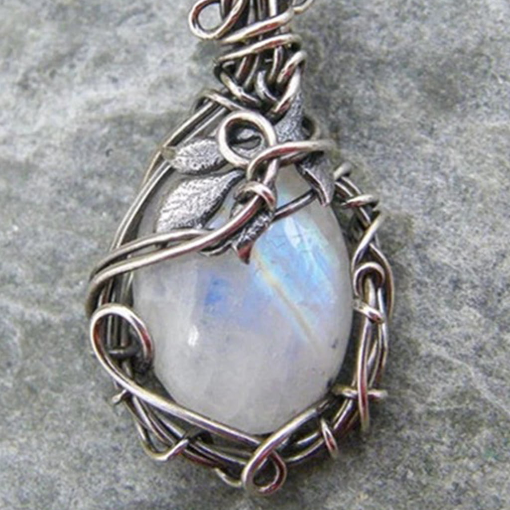 Moonstone Pendant, Natural Moonstone, June Birthstone, Victorian Penda –  Adina Stone Jewelry