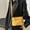 Yellow#127??, variant on Women's Lightweight Shoulder Bag | Fashionable Casual Messenger Tote | Compact Small Square Cloth Purse | Waterproof | Multi-Pocket Storage | 9x5x2 in | Black Pink Green Beige Yellow | 1 pc