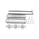 thumbnail image 3 of Refrigerator Hanging Shelf Nail Free with Hooks Black Refrigerator Spice Rack for Home Kitchen Three Layer, 3 of 5