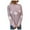 Pink, variant on Luwomo Casual Christmas Sweaters Womens Long Sleeve High Neck Loose Fit Pullover Snowflake Graphic Knit Regular Tops,Dark Gray,L