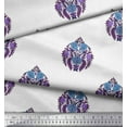 thumbnail image 2 of Soimoi Rayon Fabric Leaves & Floral Block Print Fabric by The Yard 42 Inch Wide, 2 of 3