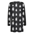 thumbnail image 3 of Edvintorg Women Cardigan Halloween Printed Lightweight Casual Long Sleeve Cardigan Open Front Loose Cardigans Women's Clothing S-2XL Black, 3 of 4