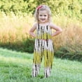 thumbnail image 5 of Toddler Girl Cute One Piece Jumpsuit Sleeveless Strap Tie Dye Rompers Summer Outfits with Pockets (1-2 Years, C Yellow), 5 of 5