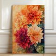 thumbnail image 4 of Dahlia Flower Canvas Wall Art 8x12 inches - Neutral Tone Dahlia Flower Watercolor Canvas Art for Cozy Bedroom Wall Decor, 4 of 5