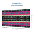 thumbnail image 4 of Large Mouse Pad, Retro Tribal Native Style Green Non-Slip Waterproof Rubber Keyboard Office Desk Pads Mousepad, 29.5 x 15.8 inches 3mm Thick, 4 of 7