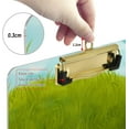 thumbnail image 4 of FMSHPON Bee Meadow Clipboard Hardboard Wood Nursing Clip Board and Pull for Standard A4 Letter 13x9 inches, 4 of 8