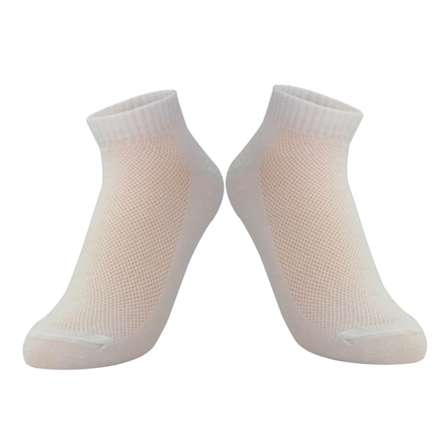 10 pares de calcetines desechables transpirables y elásticos para viajes de negocios (blancos)