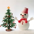 thumbnail image 4 of Mini Wooden Tabletop Christmas Tree Christmas Toy Set with 30 Mini Christmas Ornaments and 1 Star Tree Topper for Christmas Decoration Table Decors Christmas Gift, 4 of 5