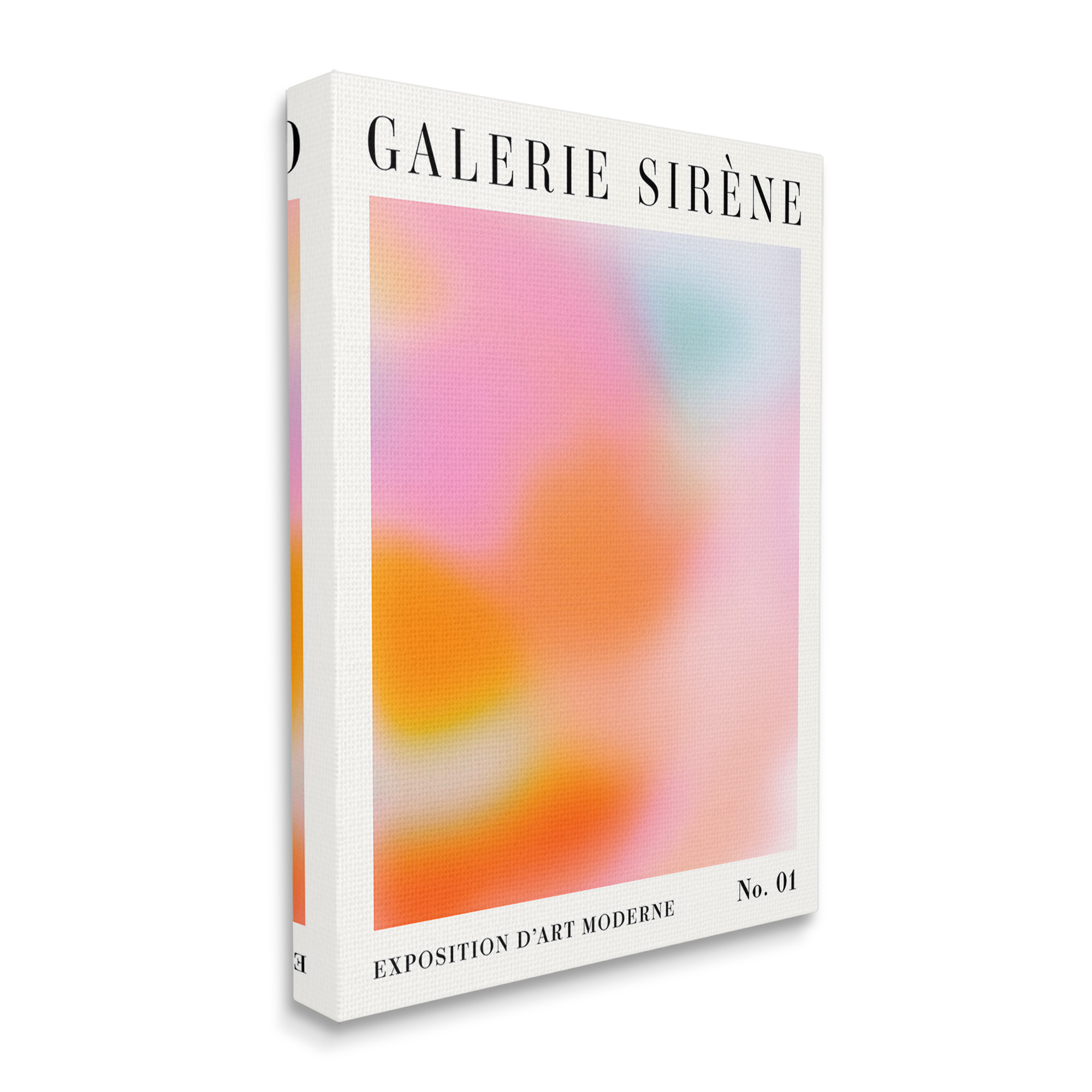 Stupell Industries Bold Ombre Pattern Abstract Painting Gallery Wrapped Canvas Art Print Wall Art, 36 x 48