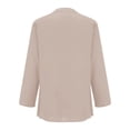 thumbnail image 6 of Outfmvch Linen Blouses for Women,Gauze Tops for Women Casual Summer,Wrap Tops for Women,Gauze Dhirts for Women,Button Up Shirt Women Short Sleeve,Gauze Button Down Shirts for Women Rose Gold 5XL, 6 of 7