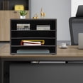 thumbnail image 2 of 2x Desktop Organizers Home Office Paper Shelves Letter Tray File Sorter Shelves, 2 of 16