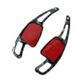 thumbnail image 1 of 2 piezas de extensión de palanca de cambios para volante de coche para S5 A7 A8 Q2 Patrón forjado negro, 1 of 8