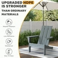 thumbnail image 5 of Tappio 3 Piece Patio Furniture Set, Plastic Adirondack Chairs Set with Side Table, All Weather, Easy Assembly, Gray, 5 of 9