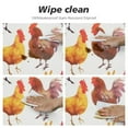 thumbnail image 4 of ONETECH Rooster Hens Round Tablecloth with Elastic Edge Fitted Chicken Table Cover Waterproof Table Cloths Indoor Outdoor Modern Tables Decoration for Dining Table,Picnic,Party, 4 of 7