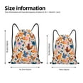 thumbnail image 2 of Saiise Cute Chickens Pattern Sports Drawstring Backpack - String Swim Gym Bag with Wet Proof Pocket for Women&Men-Small, 2 of 6