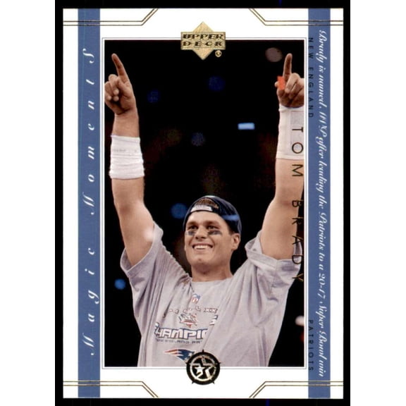 Tom Brady Card 2002 Upper Deck Magic Moments #MM13