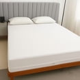 600-TC Egyptian Cotton 4-PCs Sheet Set, Fitted Sheet Comes with Zipper ...