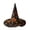 typeD, variant on Quilted Witch Hat Decorative Magic Hat Vintage Gothic Style Cone Hat with Wide Brim for Halloween Party Home Decor