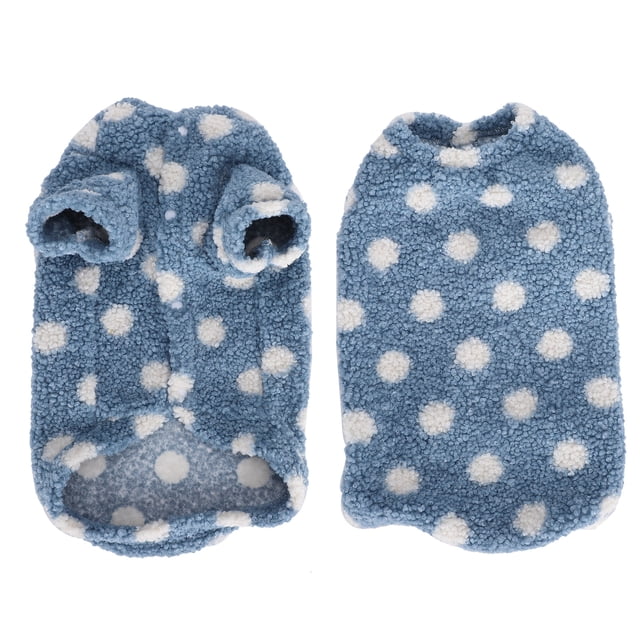 Ropa para perros mascotas otoño invierno abrigo cálido chaqueta ropa suave felpa cachorro perro ropa azul XL