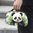 thumbnail image 2 of Panda Digital Bag with Oxford Cloth Material, Waterproof Travel Case for Cell Phone Charger Cord and Electronics, Charger Pouch and Cord Travel Organizer, 5.9x9.44x3.14 Inches, 2 of 6
